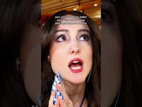 pov: your new jersey italian aunt helps you hide your piercings from your mother #asmr