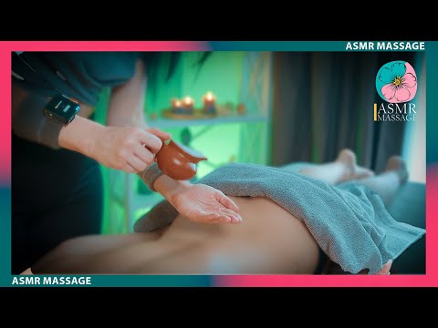 ASMR Back and Foot Massage on the Table by Anna😍