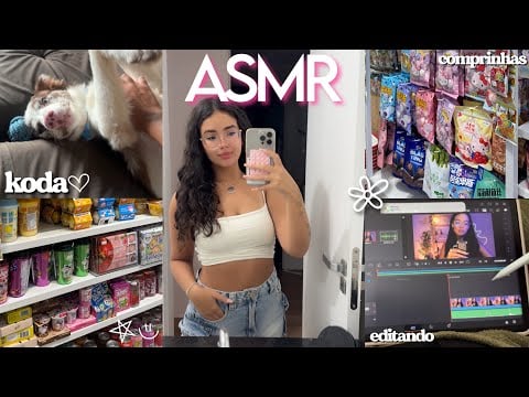 ASMR VLOG - UM DIA COMIGO 🌺✨ trabalho, rotina, comprinhas 