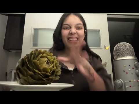ASMR COMIENDO ALCACHOFA Y APIO CON LIMÓN| SOFIWI