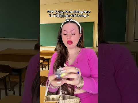 She Swears She’s Being Quiet #asmr #popular #school #makeup #pov