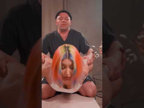 Original leg stretching and chiropractic adjustment for Roxy #chiropractor