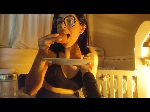 ASMR - Comendo Coxinha 🤎 #mukbang #asmr