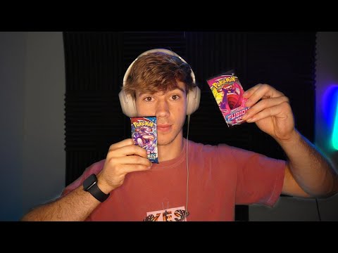 ASMR Pokemon card pack opening