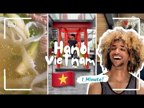 Exploring Hanoi Vietnam 🇻🇳 | 1 Minute of Pure Chaos & Charm