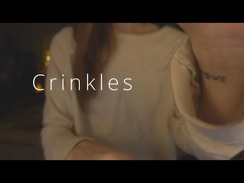 ASMR Crinkly Face Attention for Relaxation & Sleep💤 (no talking, crinkly sounds, hand movements)
