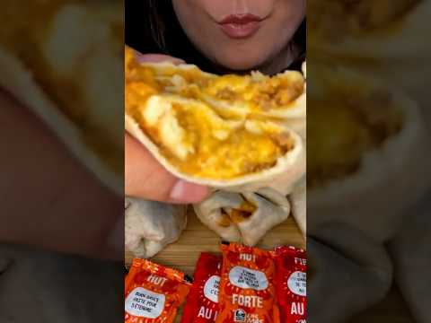 Taco Bell Burritos #asmr #fastfood #fyp