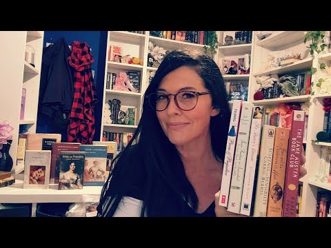 ASMR- Library RP w/Pencil Chewing, Typing, & Book Tapping (Feat: Jane Austen Books) 📚