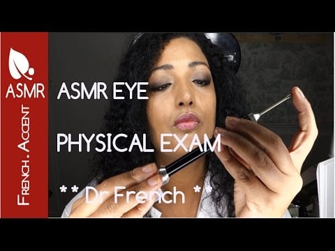 ASMR physical eye exam 🔍 [french accent] How to measure sight * Medical Check up hypnosis
