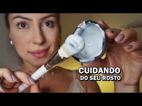 ASMR RELAXANTE: APLICANDO MÁSCARA FACIAL - SONS PARA DORMIR