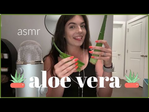 ASMR | aloe vera sounds, rubbing skin | ASMRbyJ