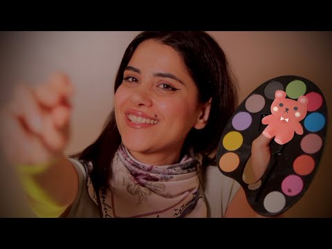 ASMR ميكاب ارتيست تحضرك لحفلة تنكرية مهمة اي اس ام ار