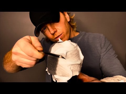 ASMR Microphone Shave - Headphones on! - Barbershop Role Play￼