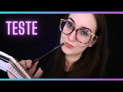 ASMR: TESTE DE ANSIEDADE E DEPRESSÃO | RESPONDA AS PERGUNTAS COM SINCERIDADE