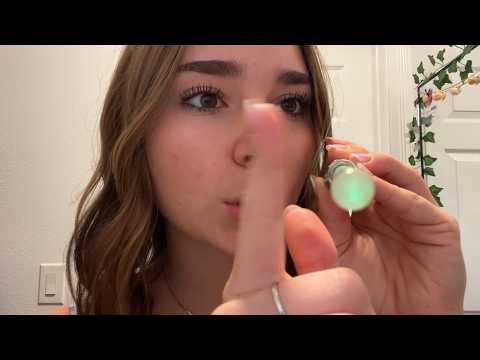 asmr senses test (follow the light, directions)