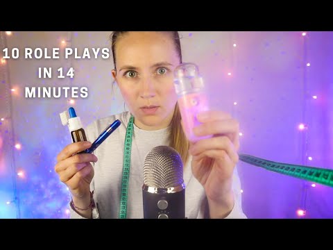 Fastest ASMR: Chiropractor, German Teacher, Make Up, Dentist, Lice Check, Barber, Tattoo, Taylor