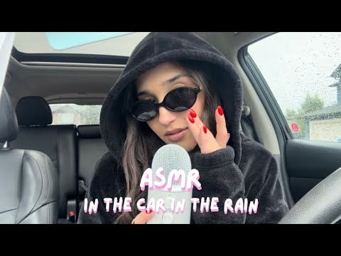 rainy asmr in the car 