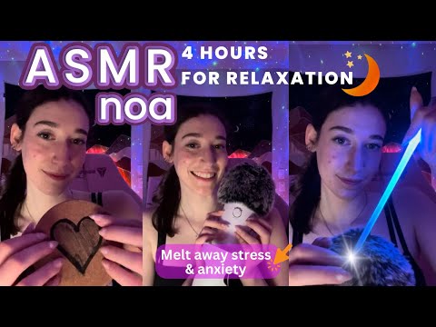 Plucking, Tapping, Triggers to help you sleep | 4 HOURS asmr for sleep and relaxation 💕| live #116