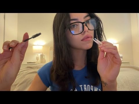 ASMR Plucking And Pampering Your Eyebrows! 