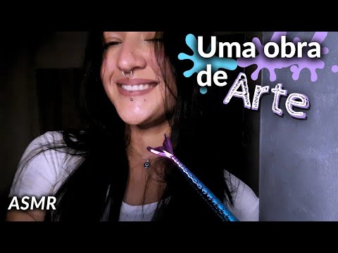 ASMR CASEIRO | DESENHANDO EM VOCÊ 💜 #asmr #asmrsounds