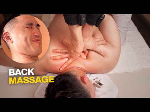 ASMR 🔥 I Got an Intense Back Massage | Neck Shoulder Massage | Body Stretching