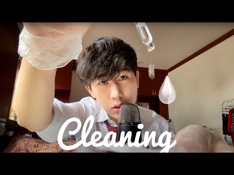 ASMR THAI 🇹🇭 ทำความสะอาดหูจั๊กจี้ 100% | Inaudible Ear Cleaning + Tingles With Latex Gloves👂