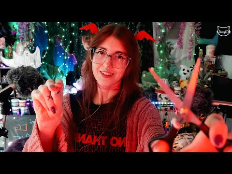 🎧 Cutting negative energy off you (visuals & scissors) | ASMR 🎧