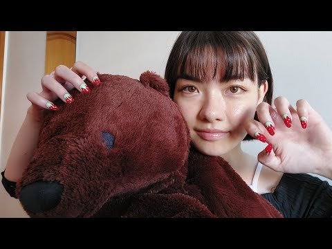 〔ASMR♡〕ランダムタッピングとスクラッチング &雑談 tapping and scratching asmr 🍓