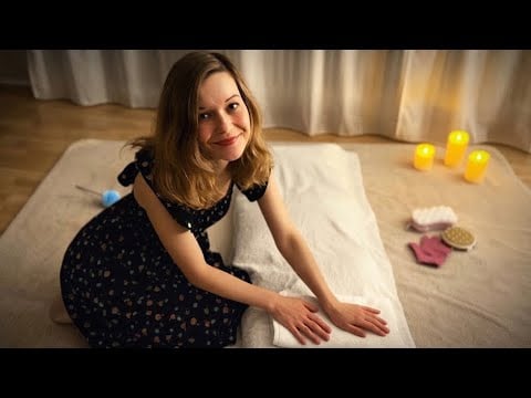 ASMR DRY Full Body Massage Roleplay (english/german soft spoken)