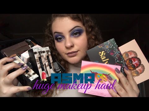 ASMR HUGE Makeup Haul ♡ (Whispering, Tapping)