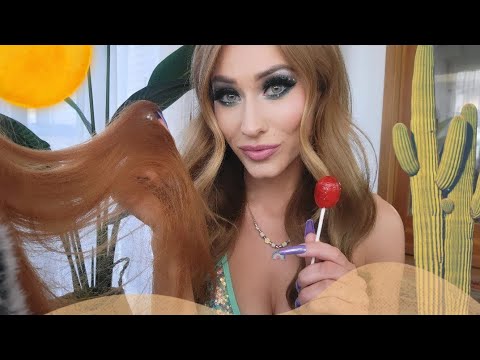ASMR | 🥵 Festival Girl Takes Care Of You✨️🌅🌴💦 (personal attention, gum-chewing)