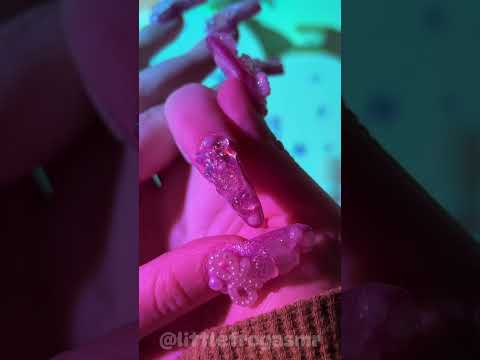 birthday nail check! 🎂 (asmr)