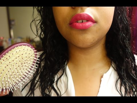 ASMR HAIR BRUSHING | GUM CHEWING