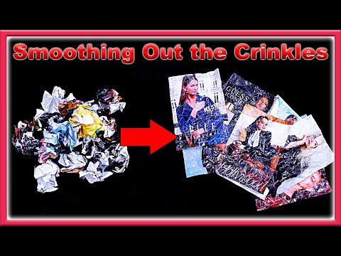 ASMR | Smoothing Out The Crinkles With Velvet Gloves | Paper Sounds | Magazine Pages | No Talking