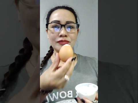 ONE BITE BOILED EGG WITH CREAM #everyone #shortsfeed #challenge #subscribers #egg #bigmouth
