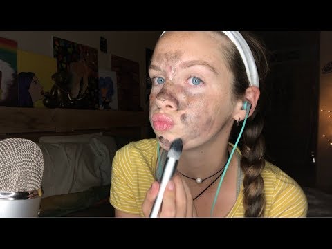 ASMR Applying a Face Mask and Spilling Tea