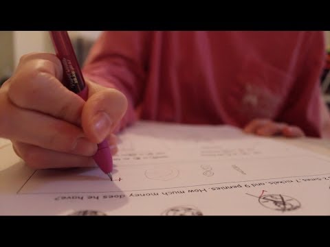 [ASMR] Study Session Grading Pre Tests - NO TALKING
