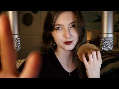ASMR Cork Tapping & Mouth Sounds w/ Visuals