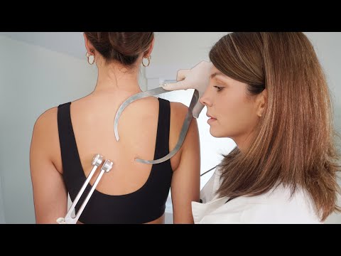 ASMR Back Exam Chiropractic Adjustment Neck, Shoulder, Spine Realignment | Soft Spoken Role-play