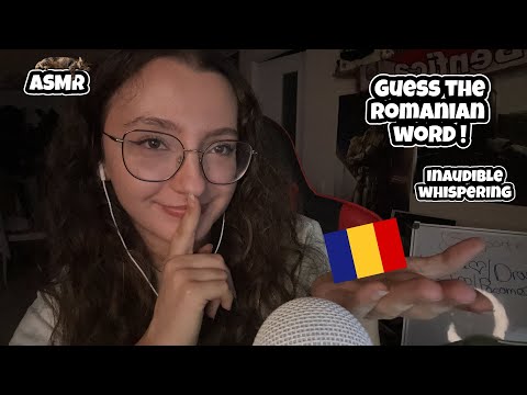 ASMR | Guess the romanian word 🇷🇴 ! Inaudible whispering 🤫