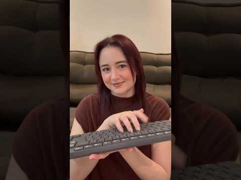 ASMR: TESTANDO MEU TECLADO NOVO #shorts #asmr