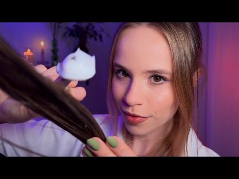 ASMR ME DEIXE HIDRATAR PROFUNDAMENTE O SEU CABELO | Roleplay Tricologista COMPLETO