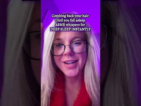 Slow Hair Brushing ASMR Whispering You to Sleep