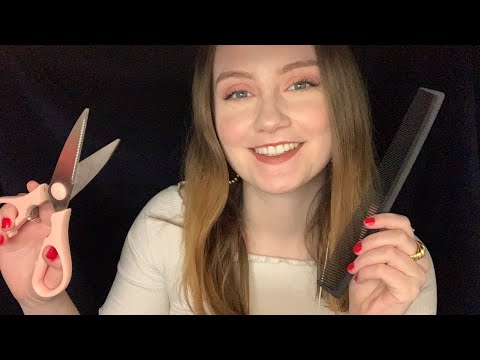 ASMR HAIRCUT | Bestie cuts your bangs (friend role play)