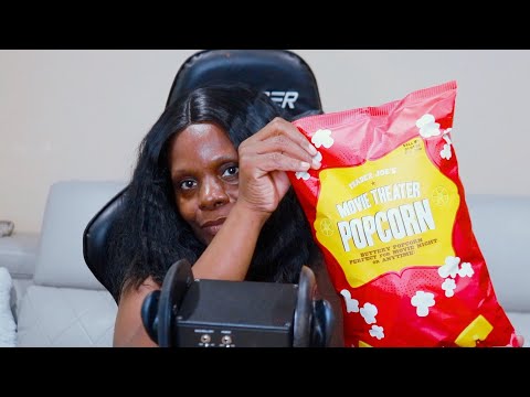 BUTTERY MOVIE POPCORN ASMR EATING SOUNDS