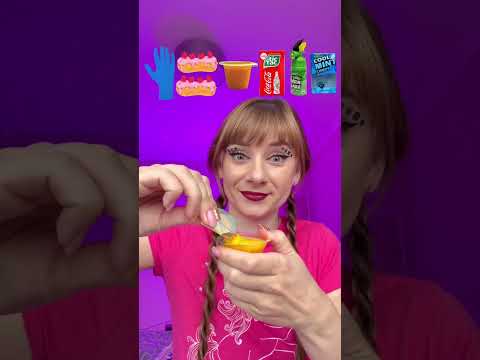 ASMR Emoji Food Gummy, Jelly, Candy Spray Mukbang #shorts