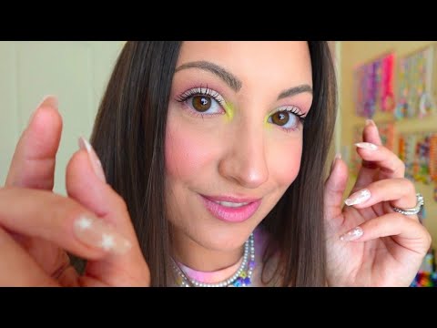 ASMR Tingly Face Touching & Tapping ⭐☁️🌙