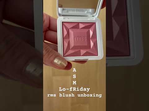 Lo-fRiday ASMR 🌙 RMS Beauty blush unboxing #asmr  #makeupswatches #rmsbeauty #redimention