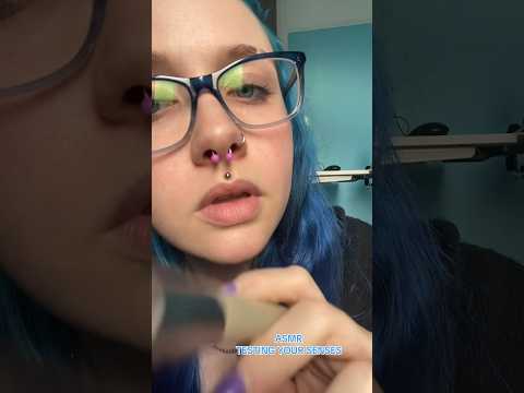 ASMR TESTING YOUR SENSES 👃🏻(full on ✅⏰) #asmrcranialnerveexam #asmr #asmrpersonalattention #shorts
