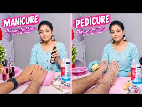 ASMR Relaxing Manicure & Pedicure 💅🦶🏻| Massage Spa Treatment